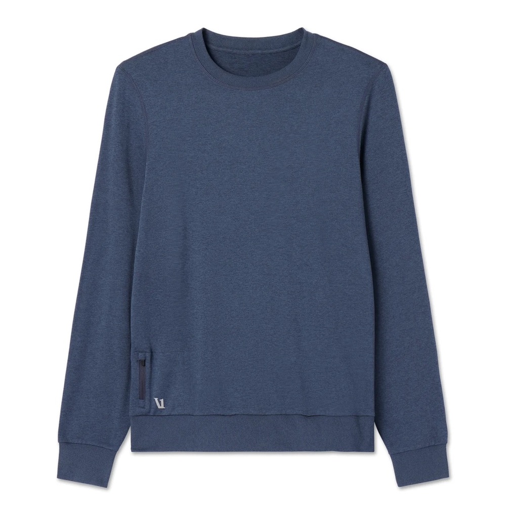 Vuori Ponto Performance Crew - Men’s XS Azure Heather